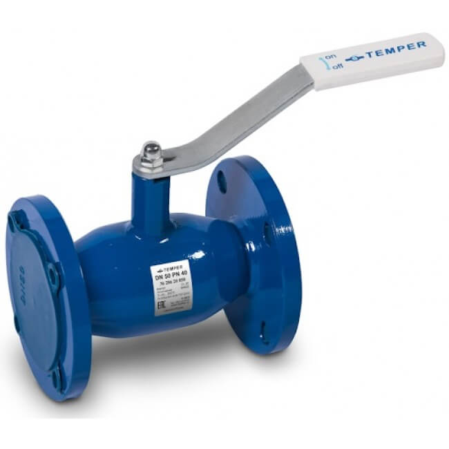 Кран шаровый фланцевый DN 80 PN16 Temper Кран шаровый фланцевый DN 80 PN16 Temper