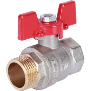 Кран шаровый 3/4 ВН ручка бабочка Rommer RBV-0004-2210220